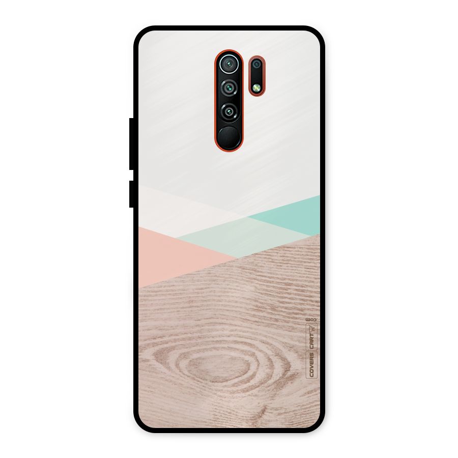 Wooden Fusion Metal Back Case for Redmi 9 Prime