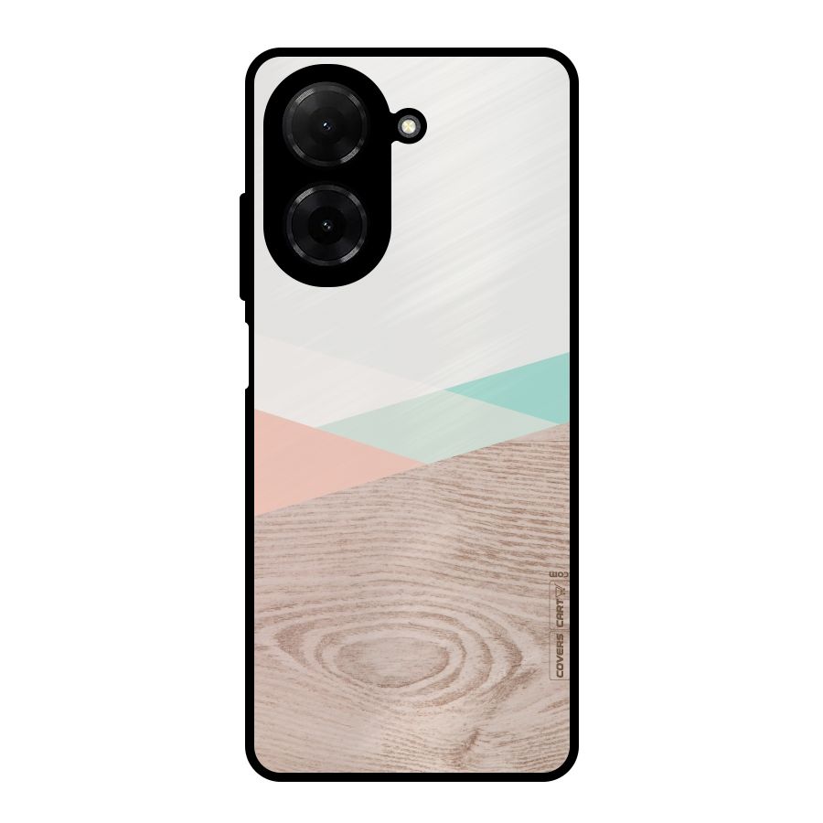 Wooden Fusion Metal Back Case for Redmi A5 4G