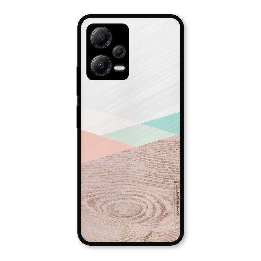 Wooden Fusion Metal Back Case for Redmi Note 12 5G