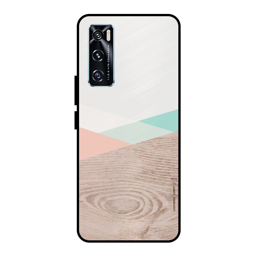 Wooden Fusion Metal Back Case for Vivo V20 SE
