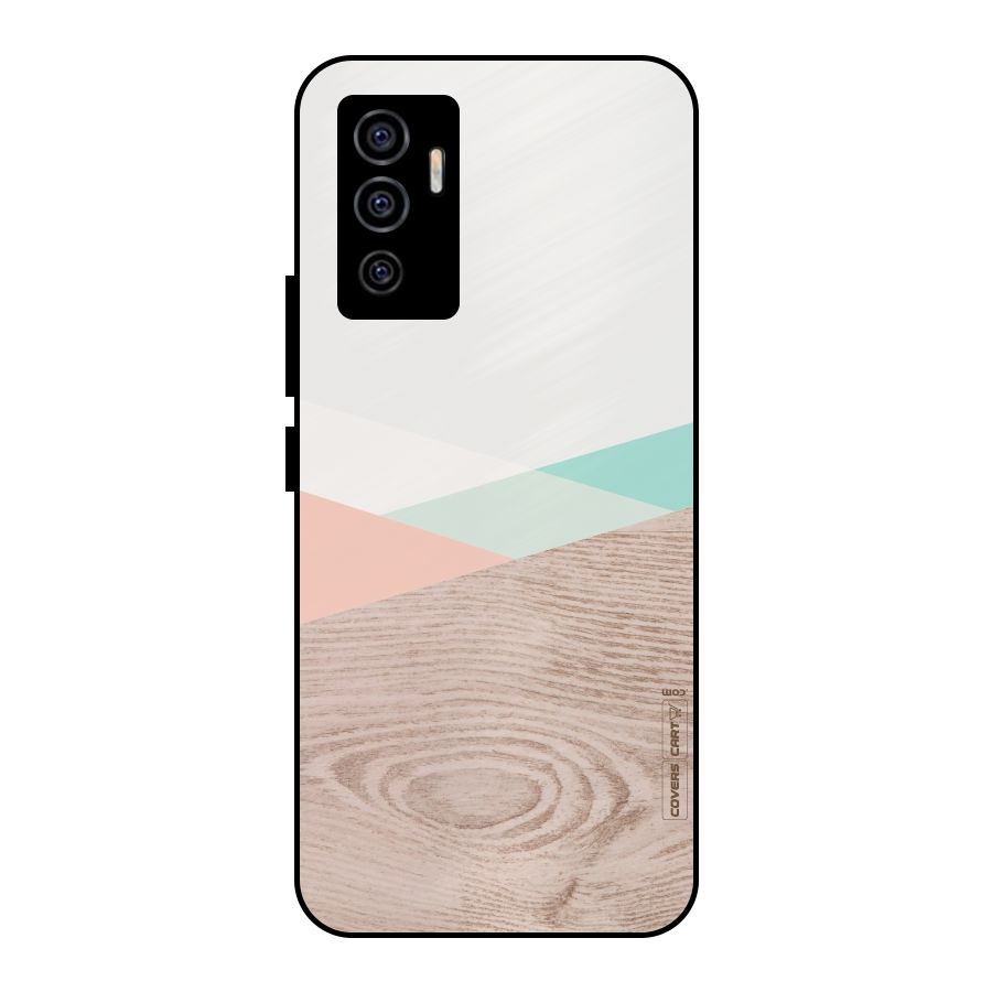 Wooden Fusion Metal Back Case for Vivo V23e