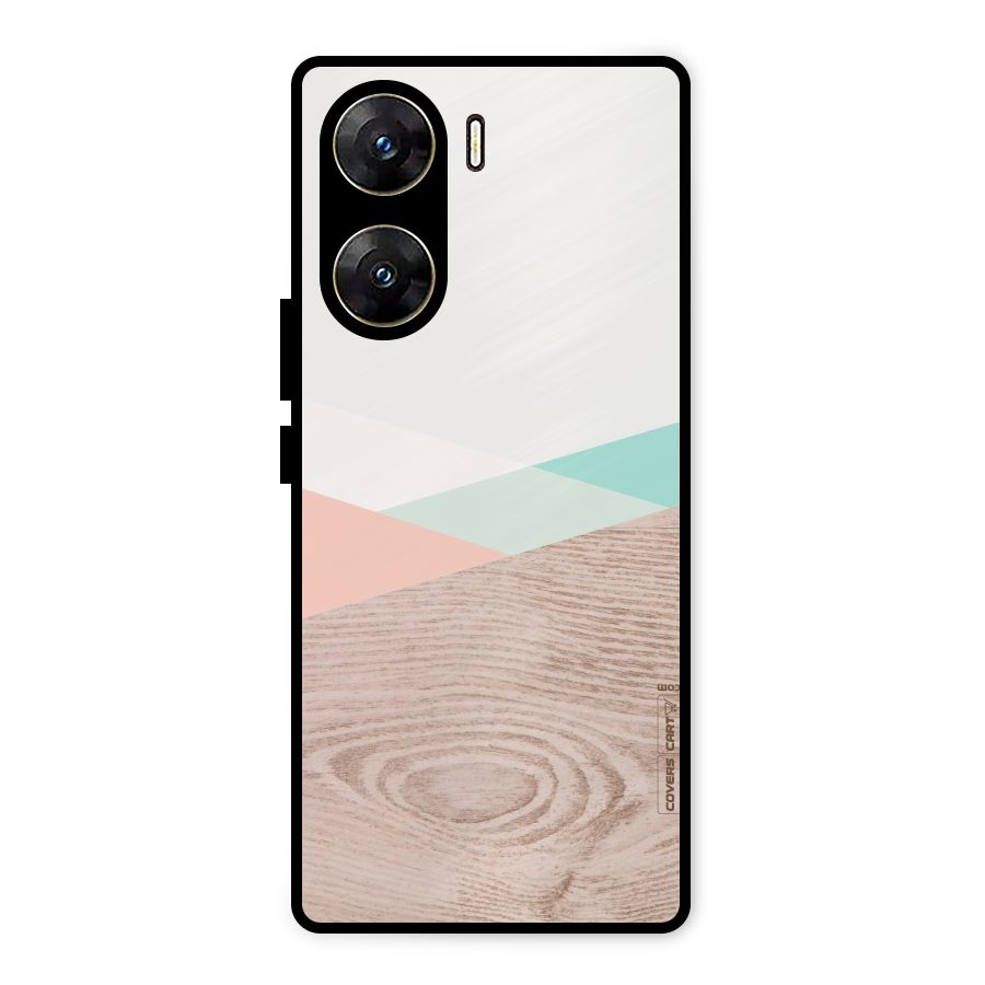 Wooden Fusion Metal Back Case for Vivo V29e