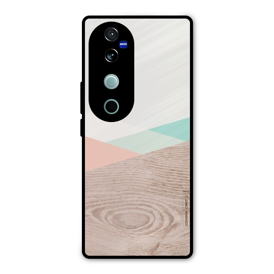 Wooden Fusion Metal Back Case for Vivo V40 Pro