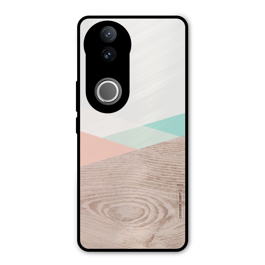 Wooden Fusion Metal Back Case for Vivo V50