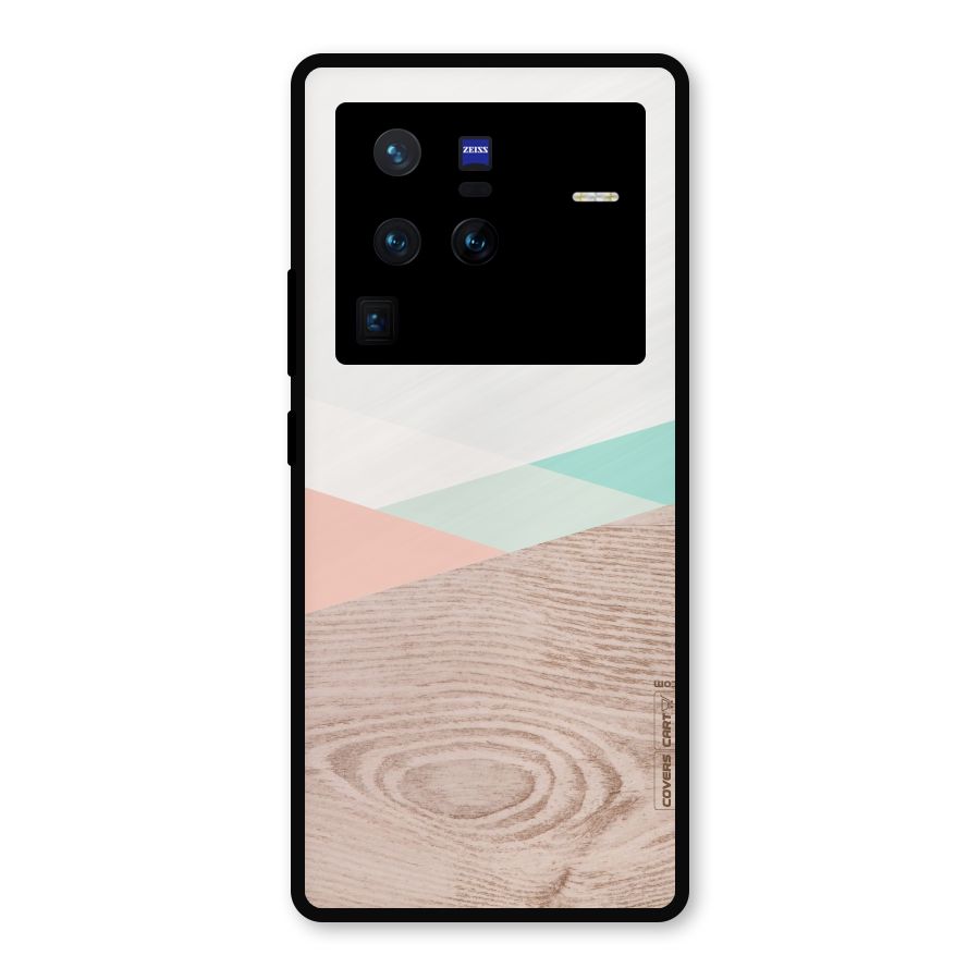 Wooden Fusion Metal Back Case for Vivo X80 Pro