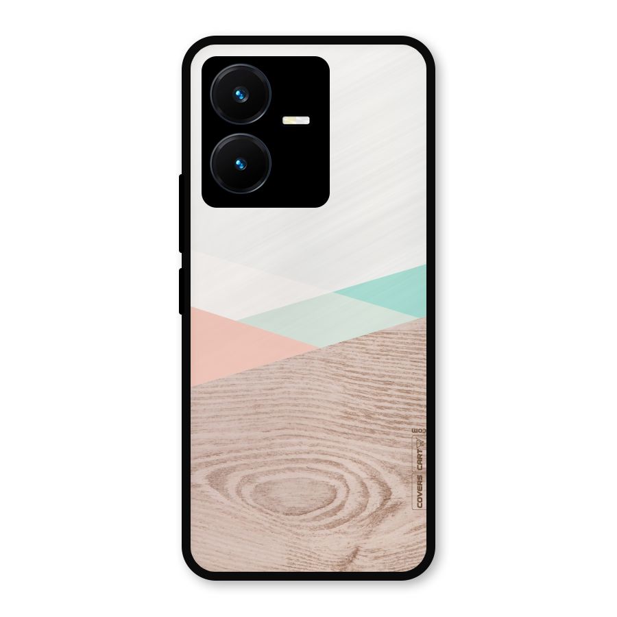 Wooden Fusion Metal Back Case for Vivo Y22