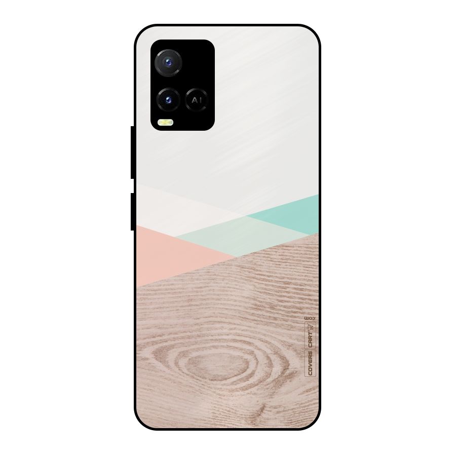 Wooden Fusion Metal Back Case for Vivo Y33s