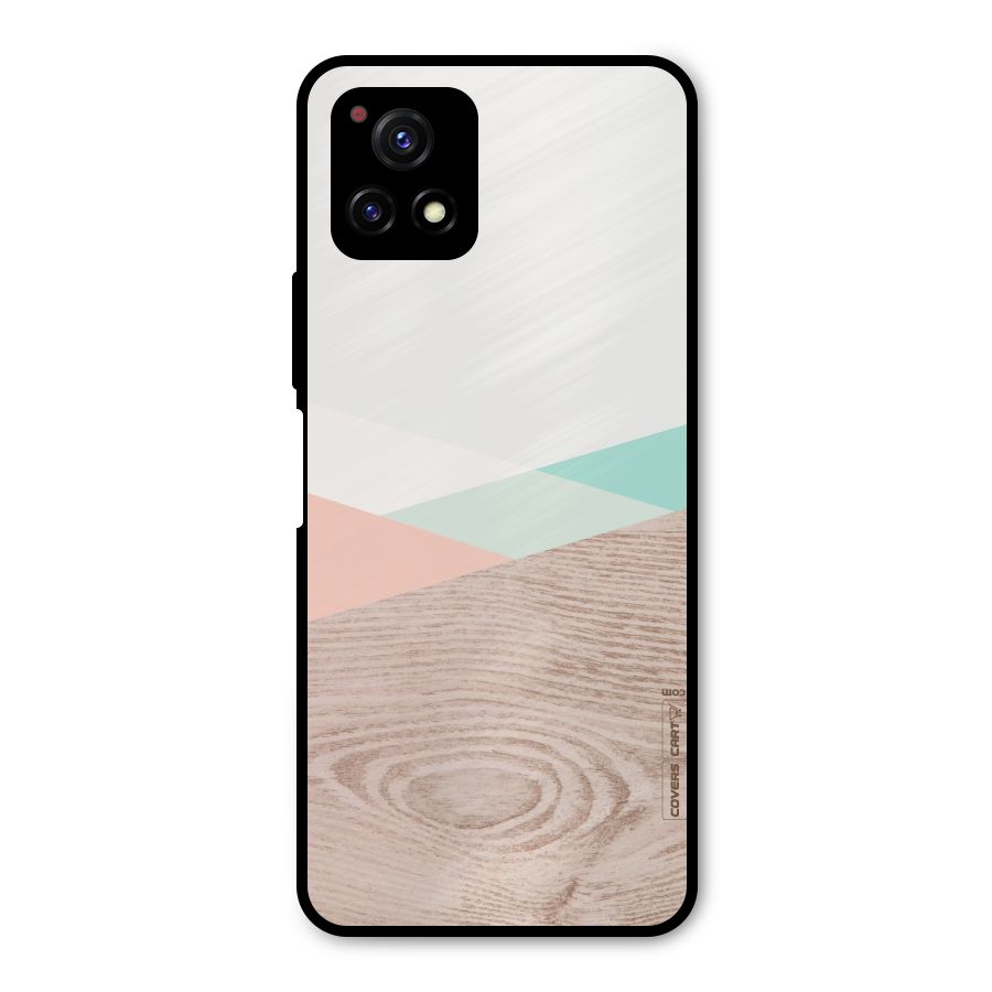 Wooden Fusion Metal Back Case for Vivo Y72 5G