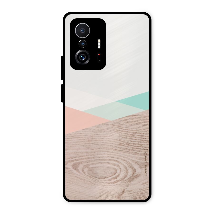Wooden Fusion Metal Back Case for Xiaomi 11T Pro