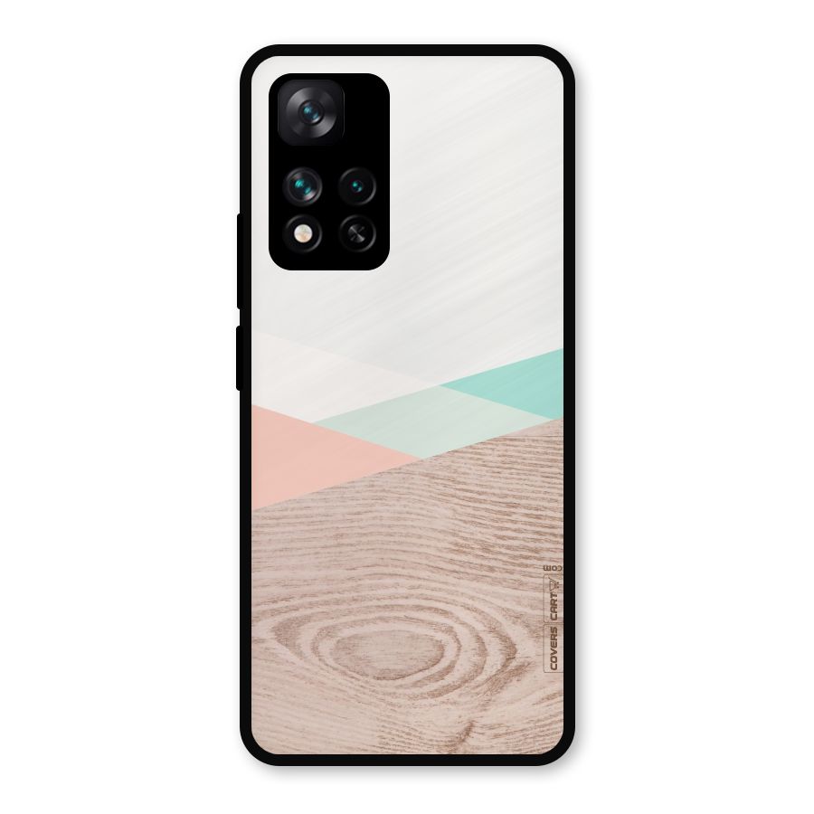 Wooden Fusion Metal Back Case for Xiaomi 11i Hypercharge 5G