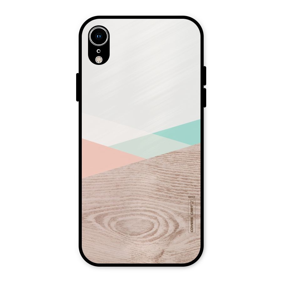 Wooden Fusion Metal Back Case for iPhone XR