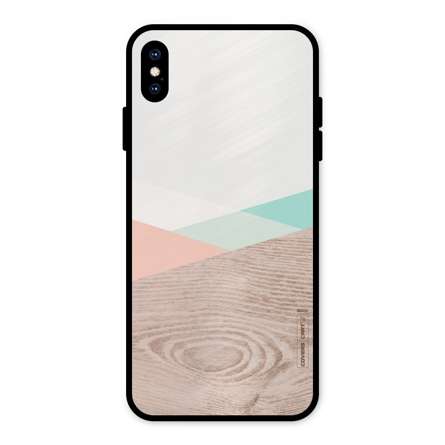 Wooden Fusion Metal Back Case for iPhone XS Max
