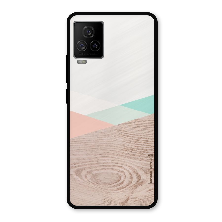 Wooden Fusion Metal Back Case for iQOO 7 Legend 5G