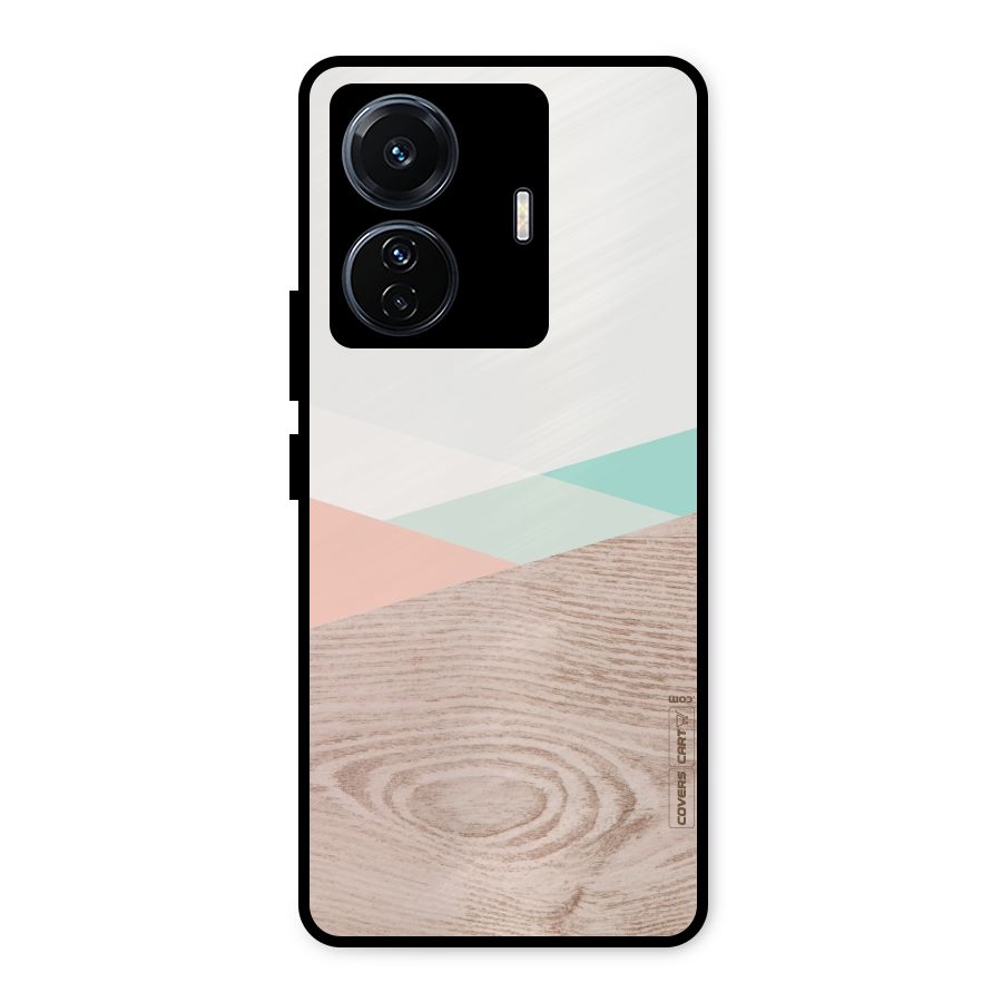 Wooden Fusion Metal Back Case for iQOO Z6