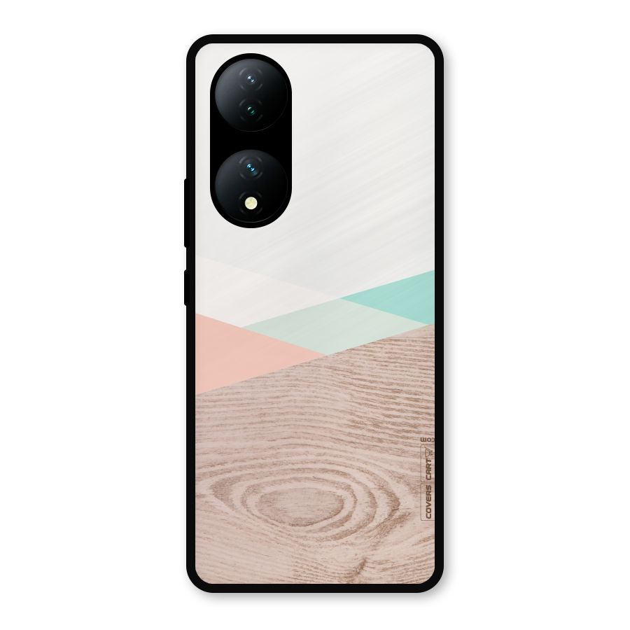Wooden Fusion Metal Back Case for iQOO Z7s