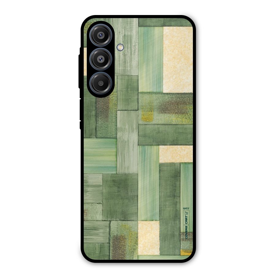 Wooden Green Texture Metal Back Case for Galaxy A16 5G