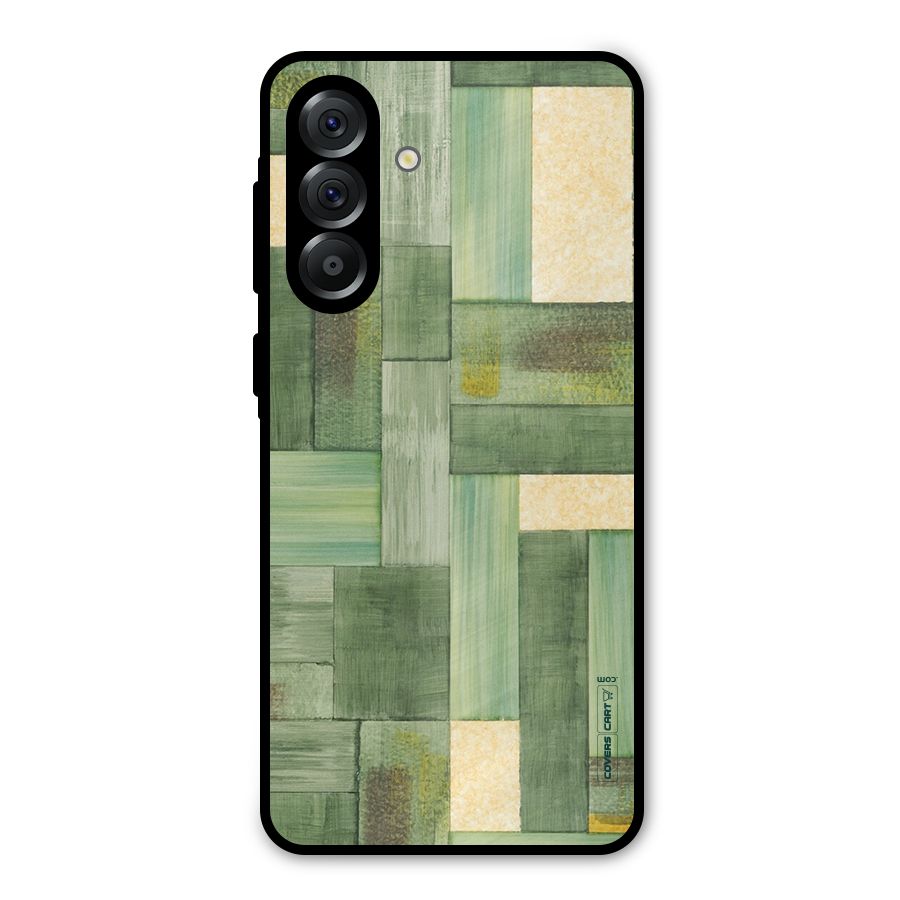 Wooden Green Texture Metal Back Case for Galaxy A36