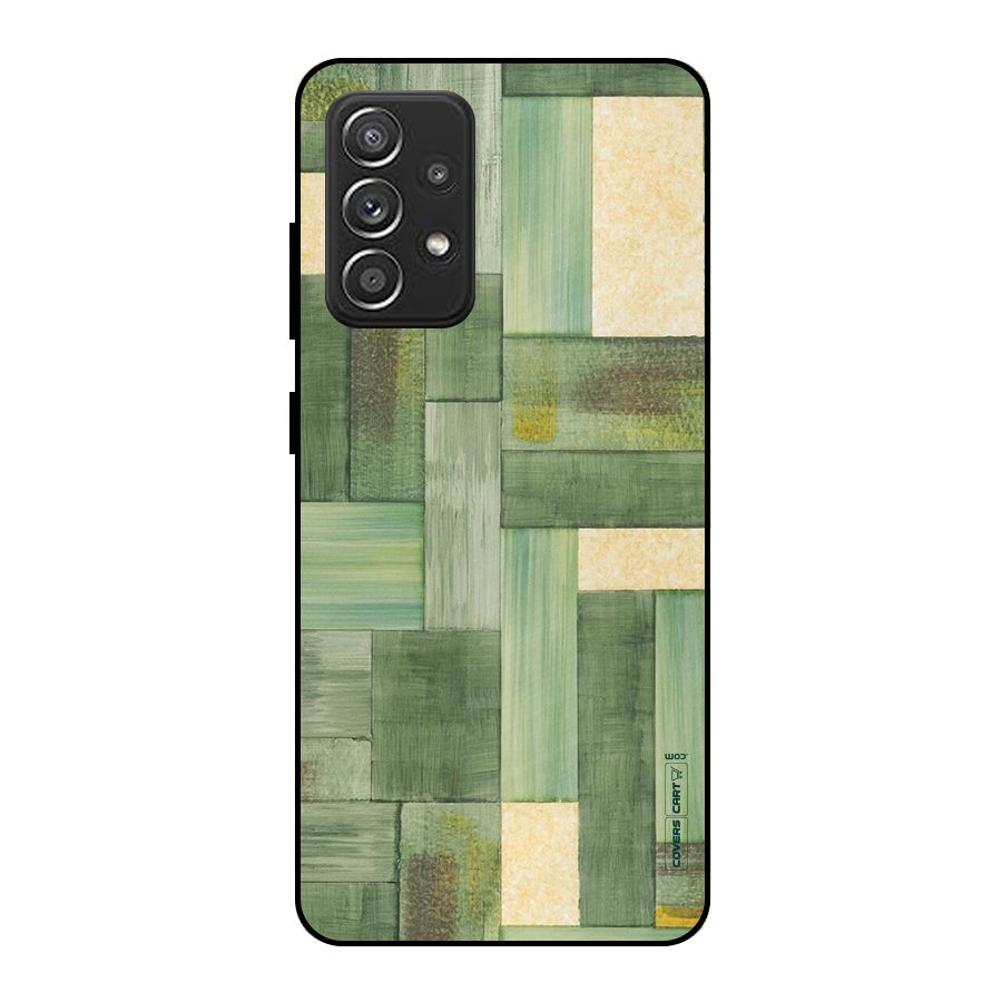 Wooden Green Texture Metal Back Case for Galaxy A52s 5G