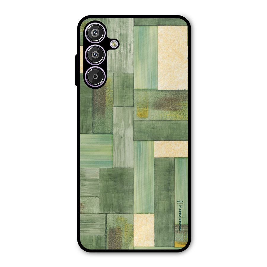 Wooden Green Texture Metal Back Case for Galaxy F15