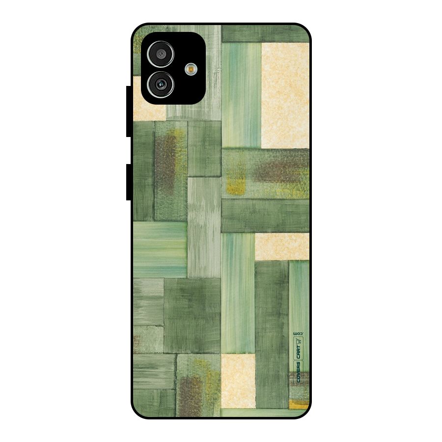 Wooden Green Texture Metal Back Case for Galaxy M13 5G