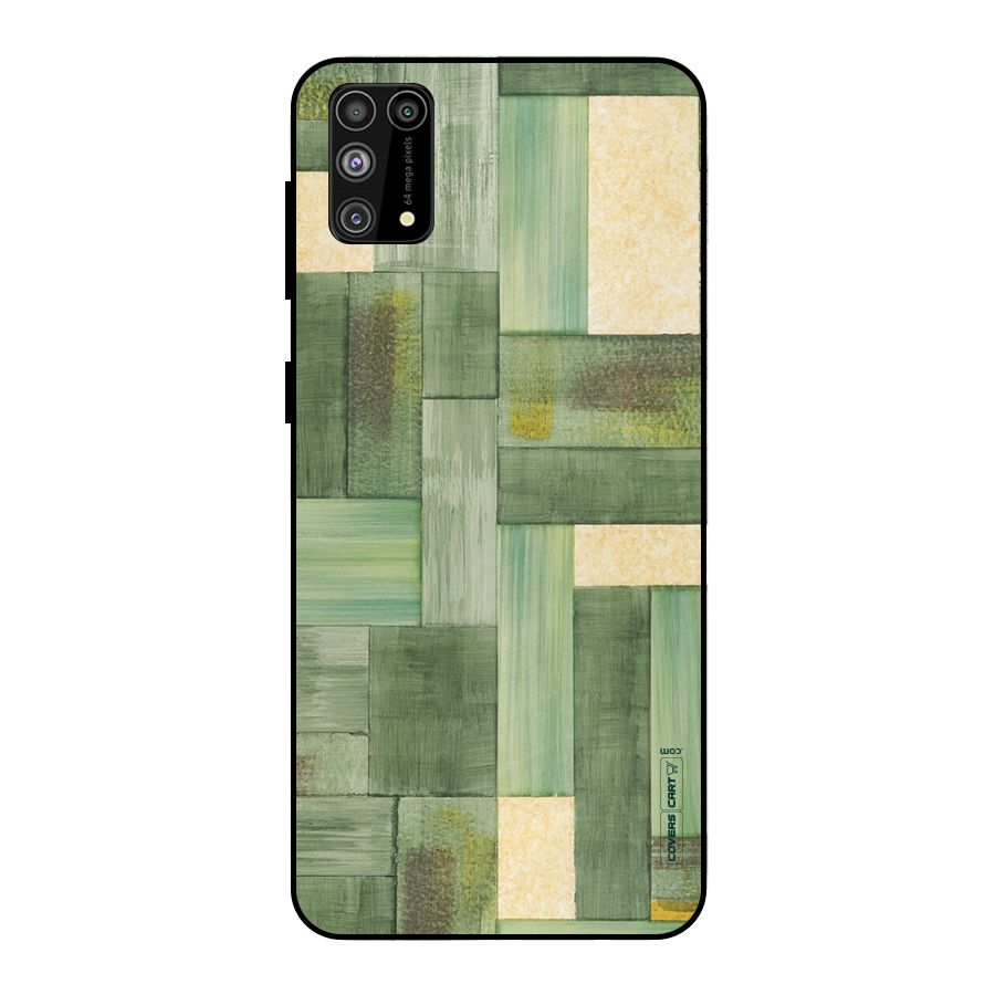 Wooden Green Texture Metal Back Case for Galaxy M31