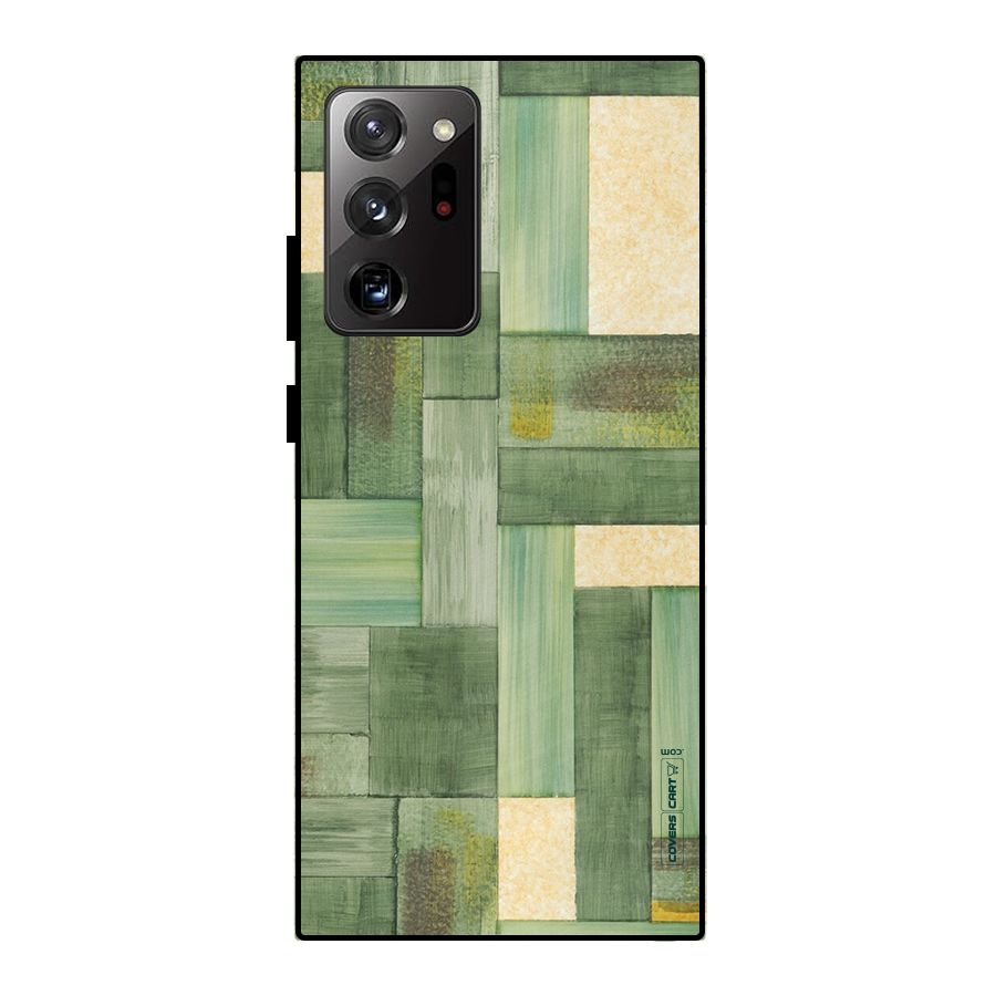 Wooden Green Texture Metal Back Case for Galaxy Note 20 Ultra