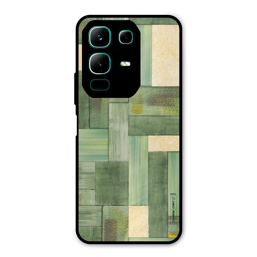 Wooden Green Texture Metal Back Case for Infinix Note 50x