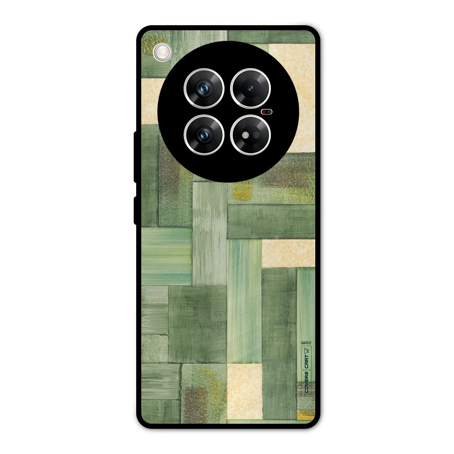 Wooden Green Texture Metal Back Case for Infinix Zero 40 5G