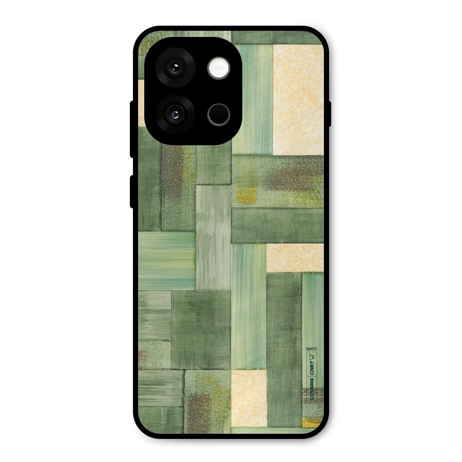 Wooden Green Texture Metal Back Case for OnePlus 13s
