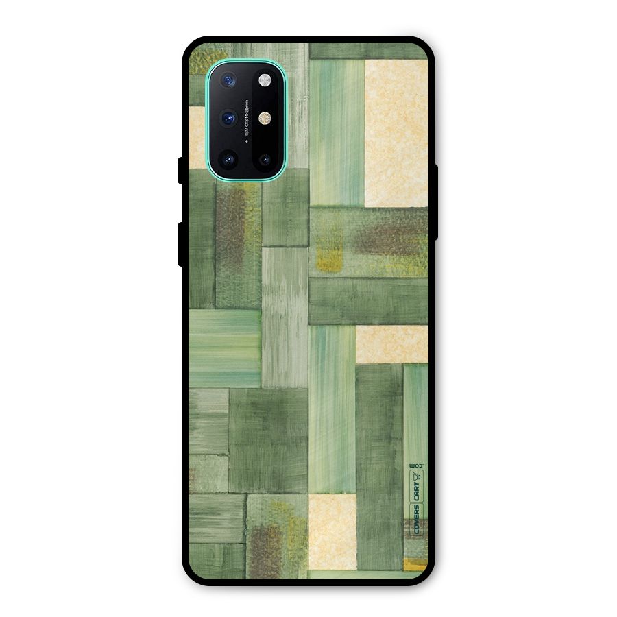 Wooden Green Texture Metal Back Case for OnePlus 8T