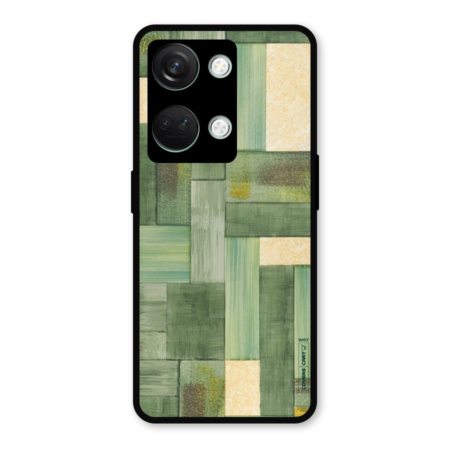 Wooden Green Texture Metal Back Case for OnePlus Nord 3