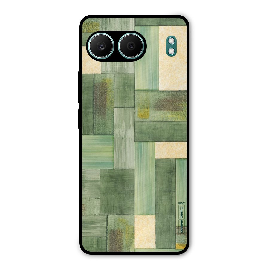 Wooden Green Texture Metal Back Case for OnePlus Nord 4
