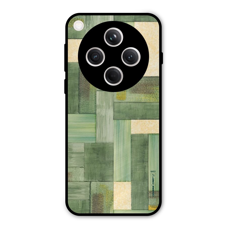 Wooden Green Texture Metal Back Case for Oppo Find X8