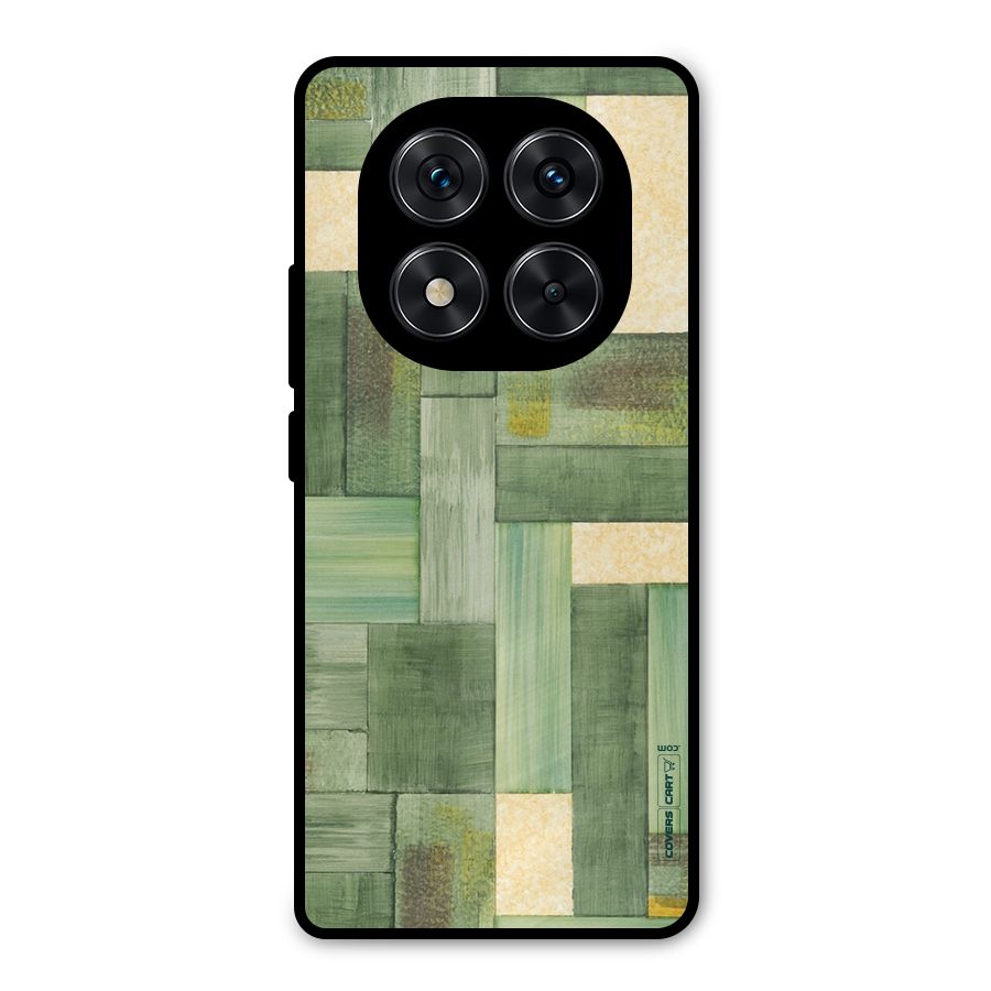 Wooden Green Texture Metal Back Case for Poco X7