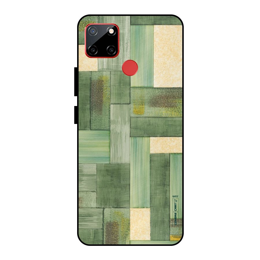 Wooden Green Texture Metal Back Case for Realme C12