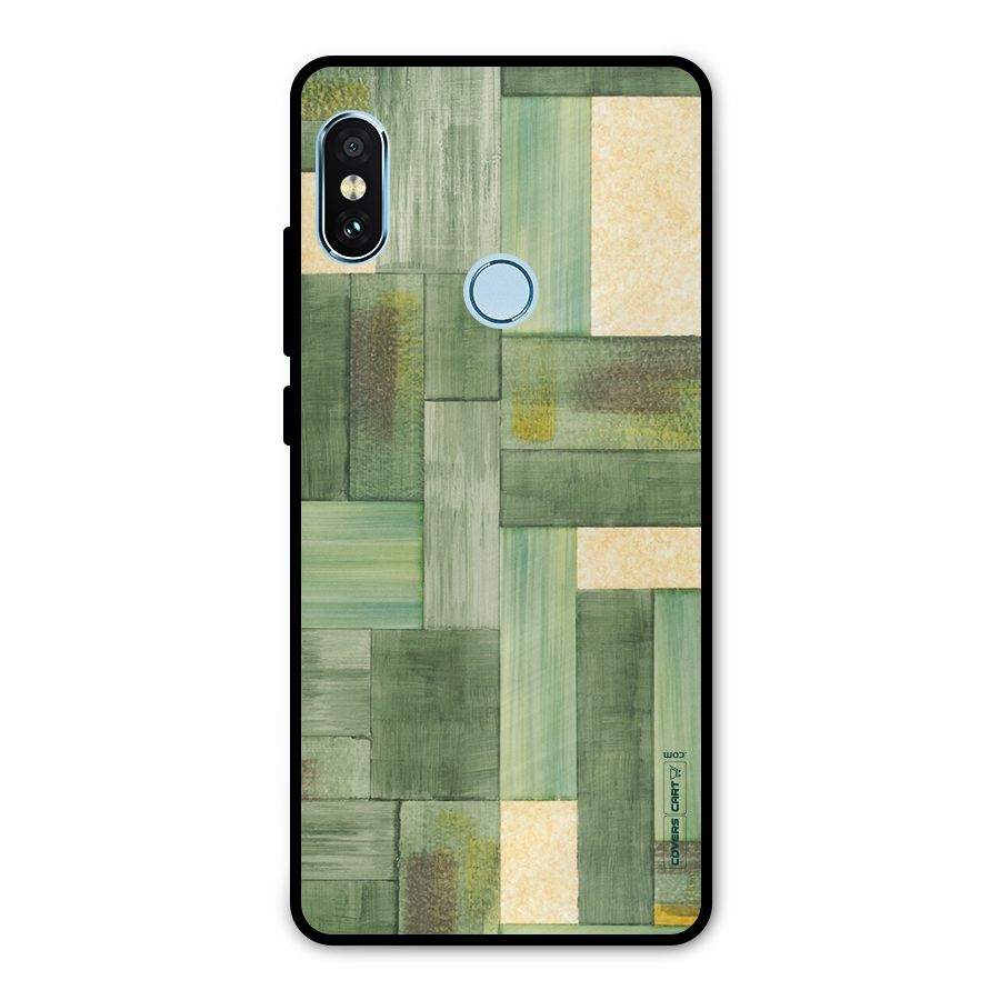 Wooden Green Texture Metal Back Case for Redmi Note 5 Pro