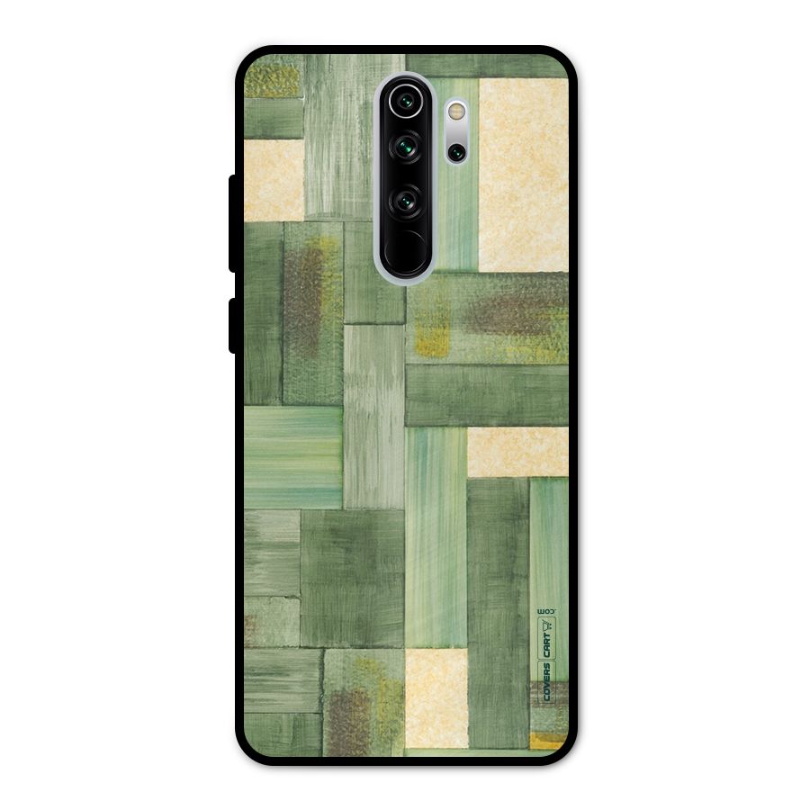 Wooden Green Texture Metal Back Case for Redmi Note 8 Pro