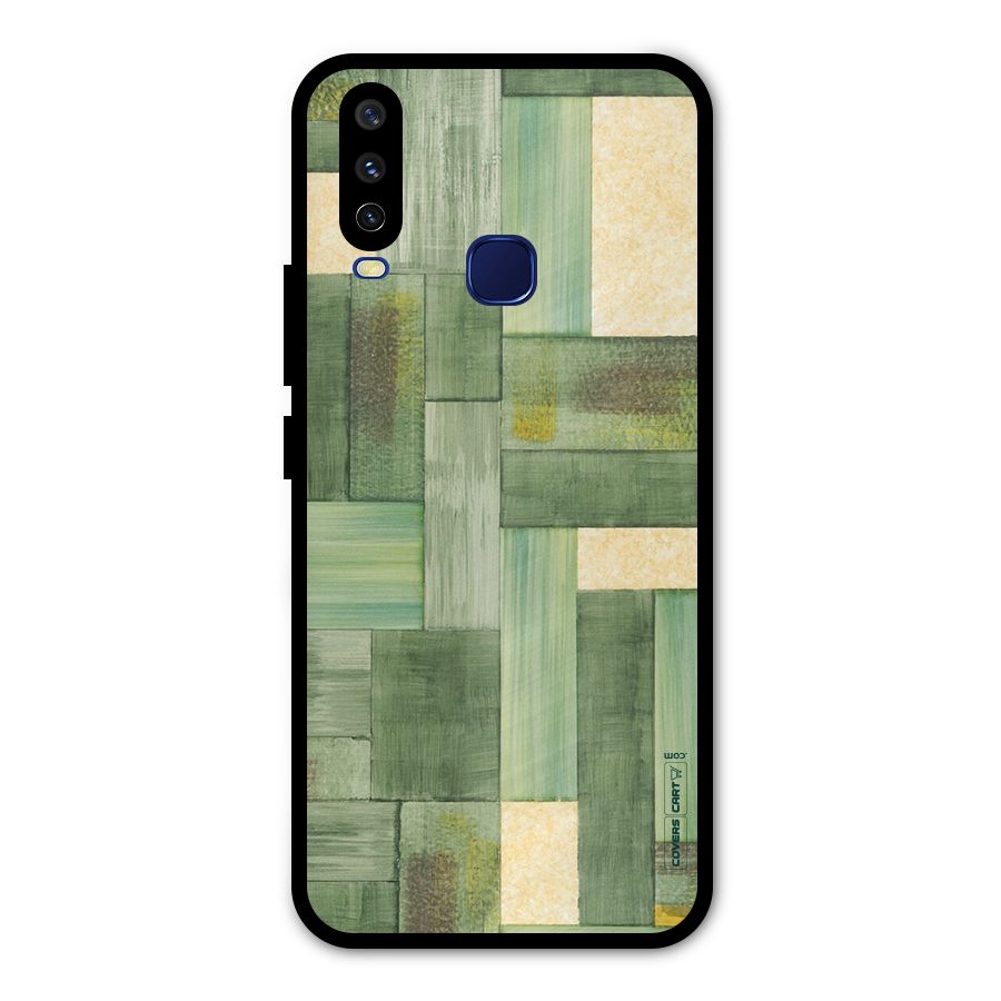 Wooden Green Texture Metal Back Case for Vivo V17