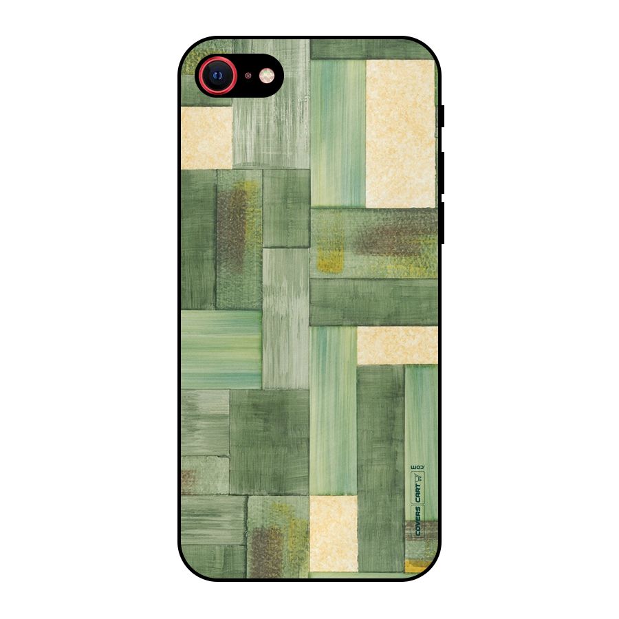 Wooden Green Texture Metal Back Case for iPhone 7