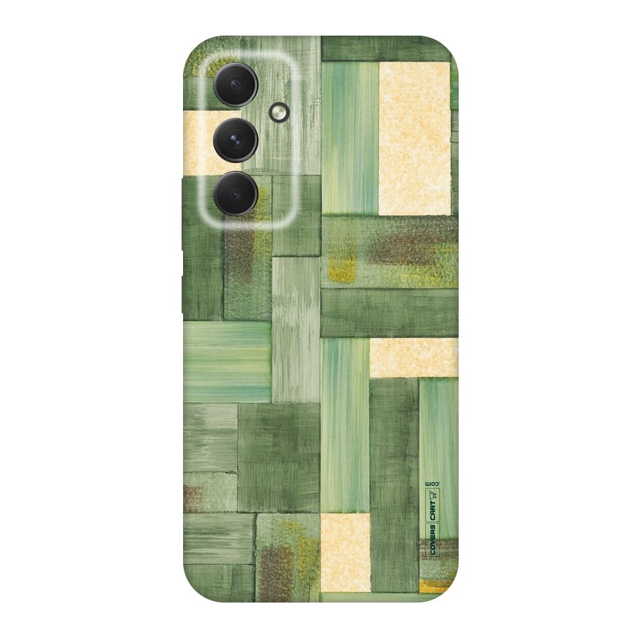 Wooden Green Texture Original Polycarbonate Back Case for Galaxy A54