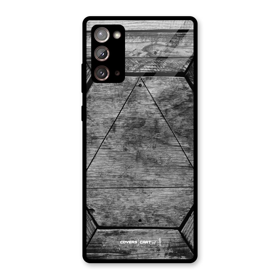Wooden Hexagon Glass Back Case for Galaxy Note 20