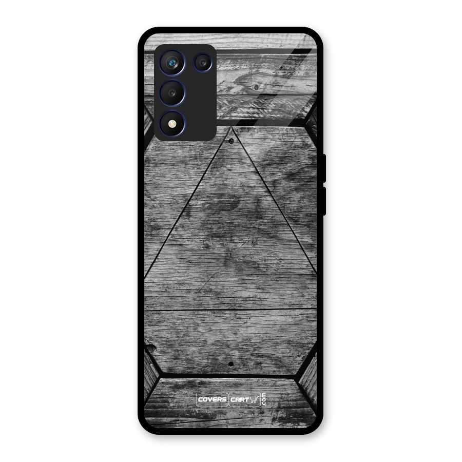 Wooden Hexagon Glass Back Case for Realme 9 5G Speed