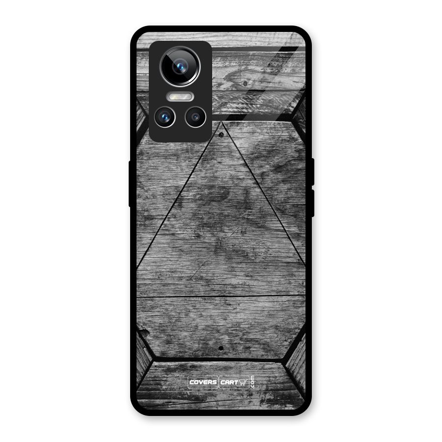 Wooden Hexagon Glass Back Case for Realme GT Neo 3