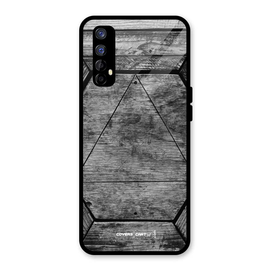 Wooden Hexagon Glass Back Case for Realme Narzo 20 Pro