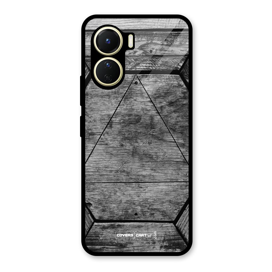 Wooden Hexagon Glass Back Case for Vivo Y16
