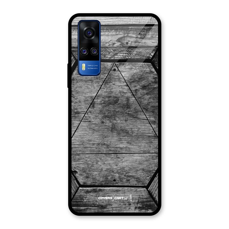 Wooden Hexagon Glass Back Case for Vivo Y31