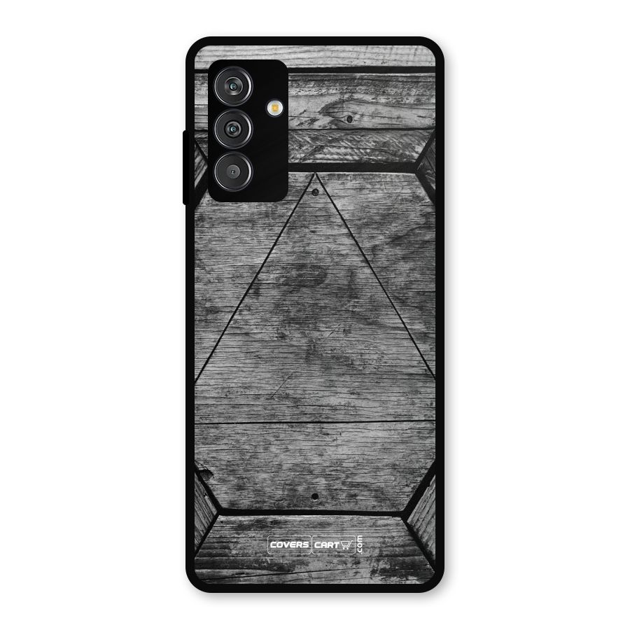 Wooden Hexagon Metal Back Case for Galaxy F13