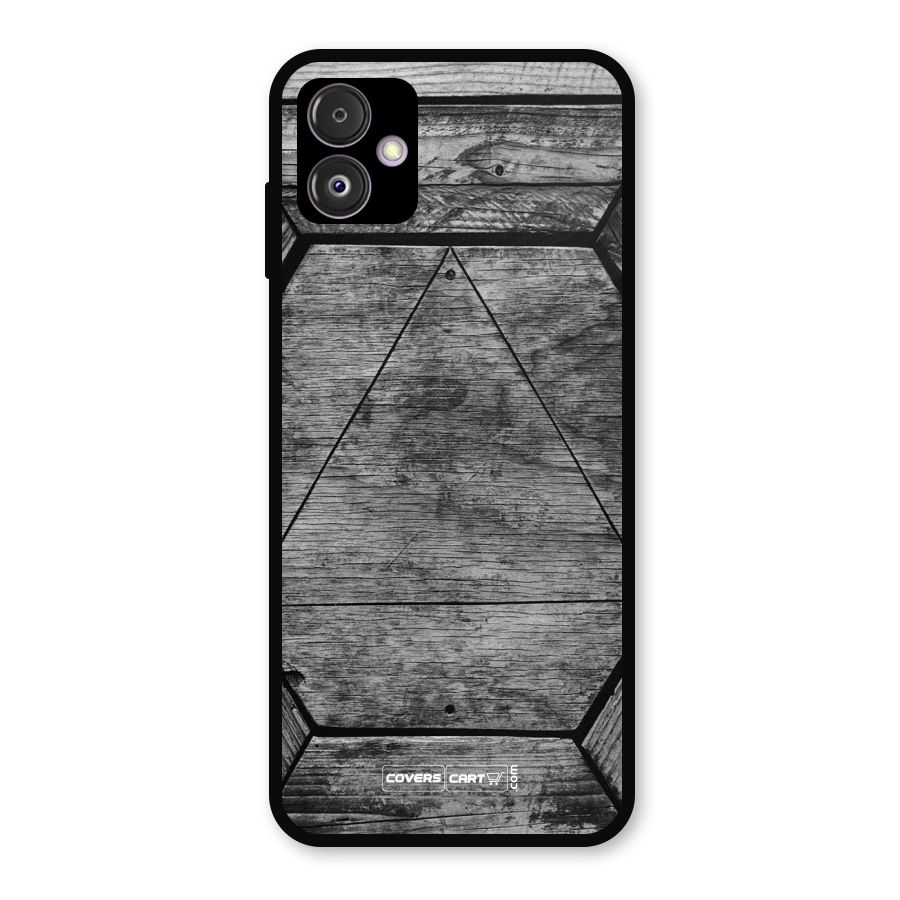 Wooden Hexagon Metal Back Case for Galaxy F14