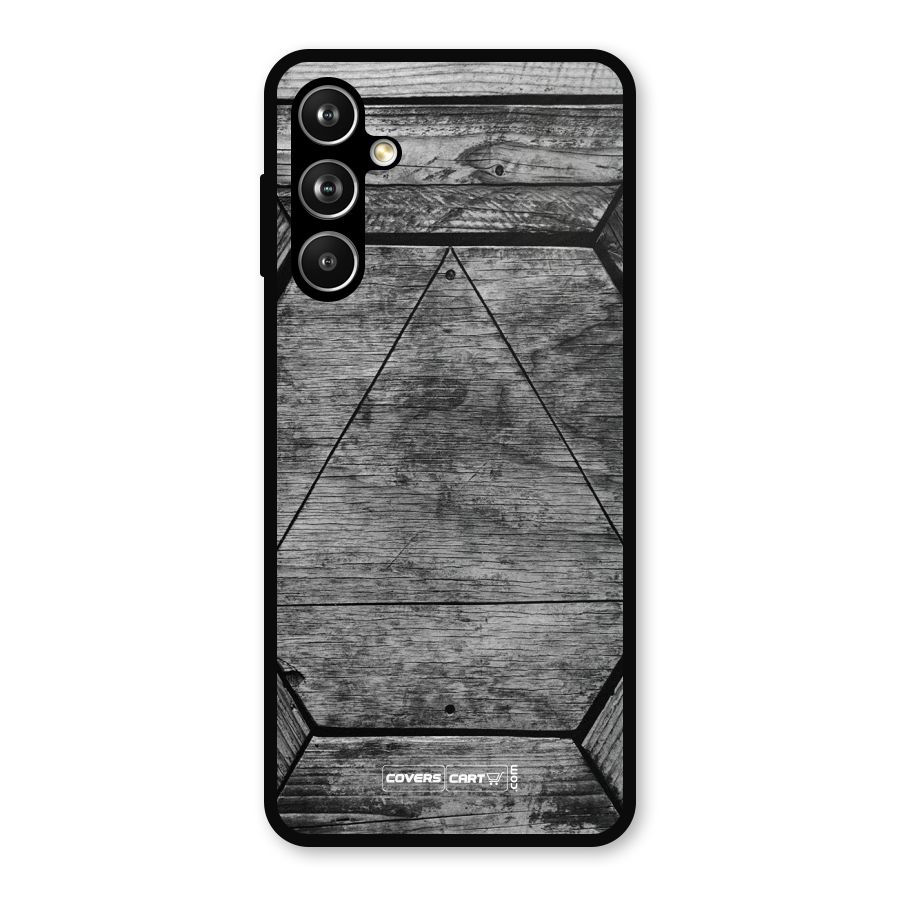 Wooden Hexagon Metal Back Case for Galaxy F54
