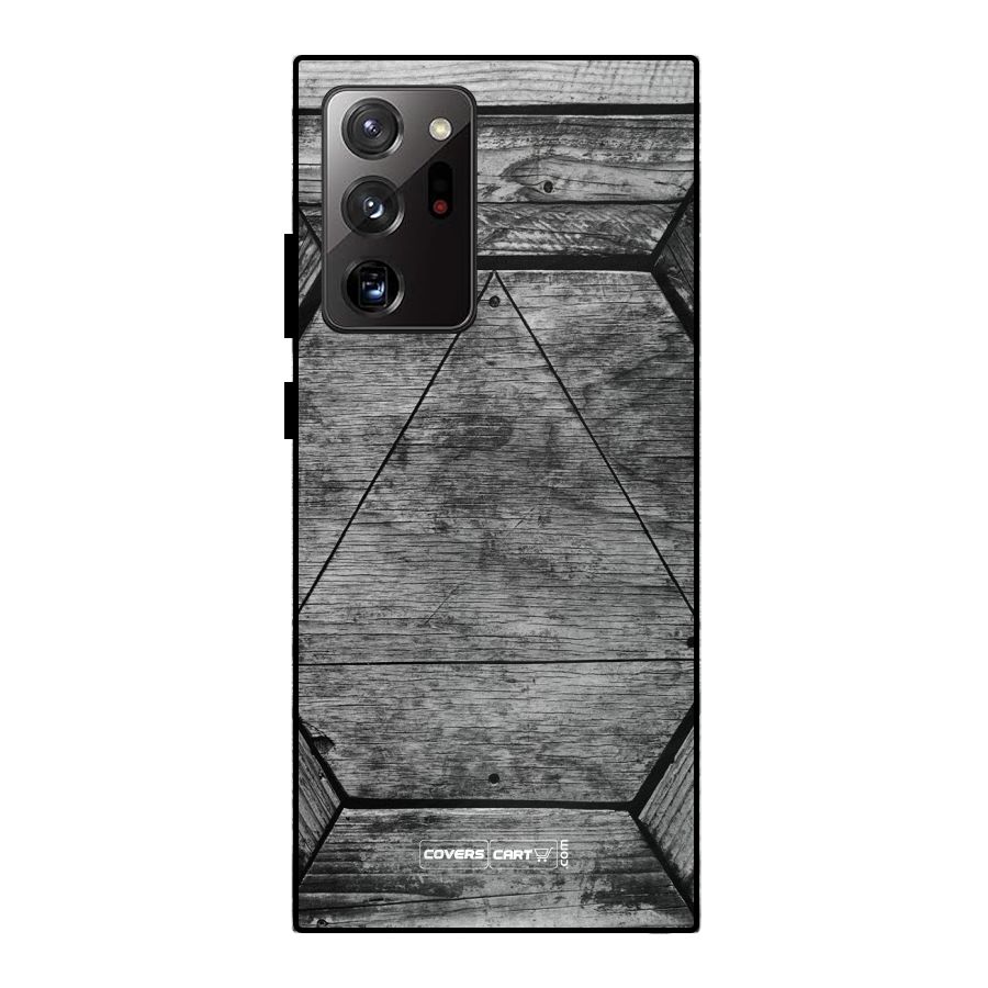 Wooden Hexagon Metal Back Case for Galaxy Note 20 Ultra 5G